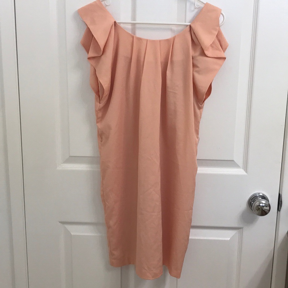 Peach sleeveless dress